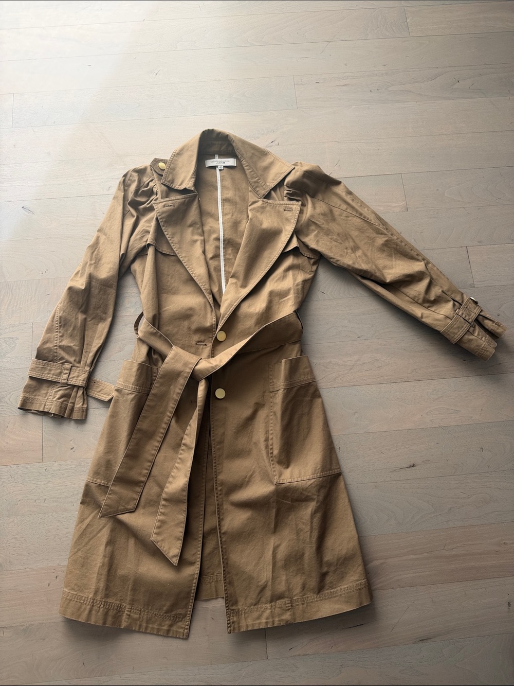 Joe's Jeans Camel Trench Coat with Belt